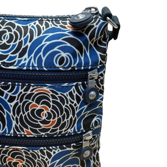 Kipling Women’s Blue Multi Floral Pattern Adjustable Strap Crossbody Bag Sz M - Picture 9 of 14